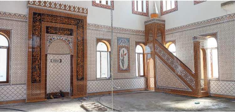 Kayseri Cami Çini İşleri, Mihrap Minber Kürsü, Kütahya Çini , Cami Çinileri, Çini Seramik