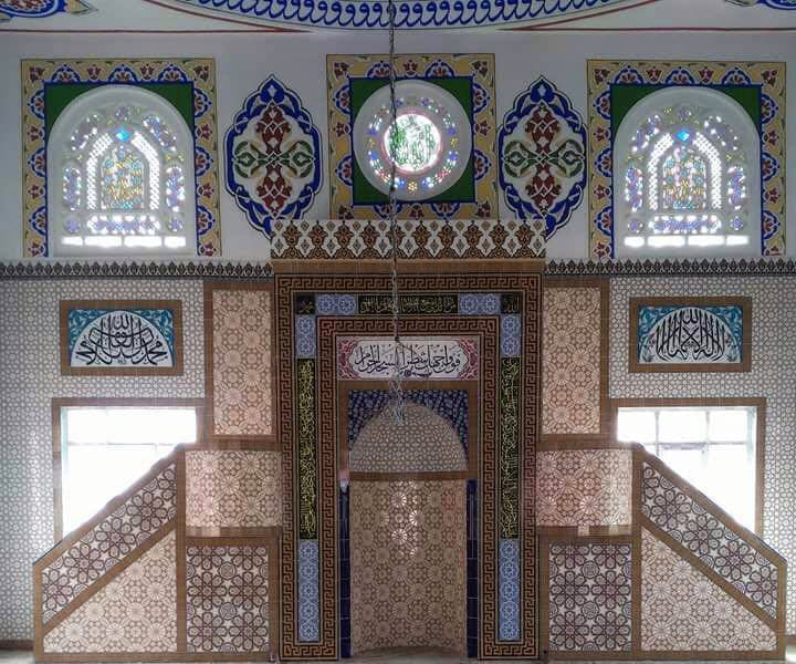 Artvin Cami Çini İşleri, Mihrap Minber Kürsü, Kütahya Çini , Cami Çinileri, Çini Seramik