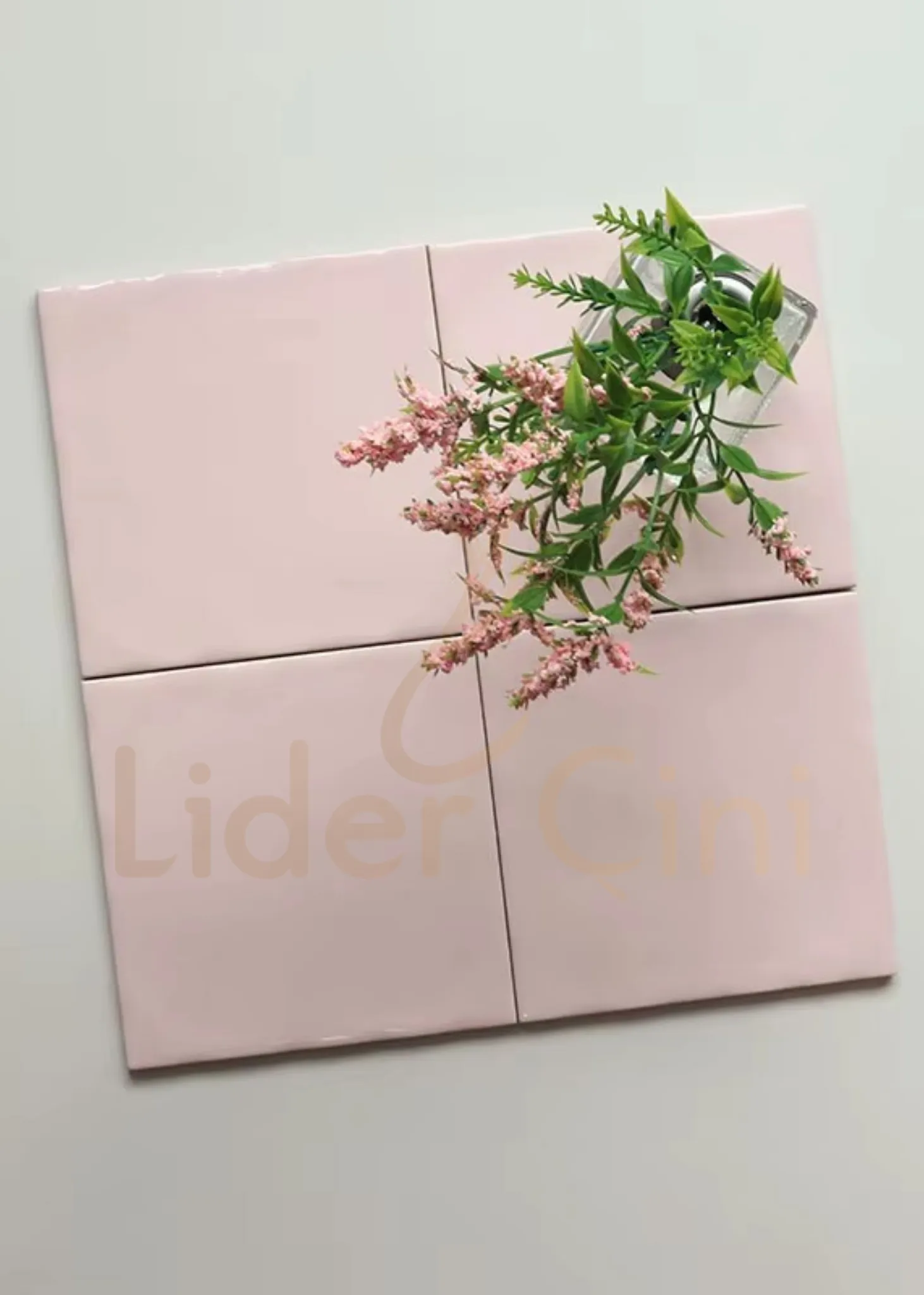 10x10 Seramik - 36 - 10x10 Seramik Banyo Pembe