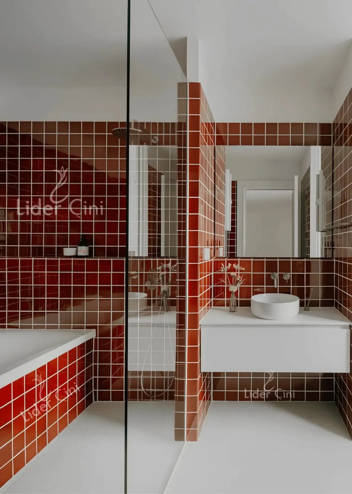 10x10 Seramik - 55 - Bordo Seramik Modelleri 10x10