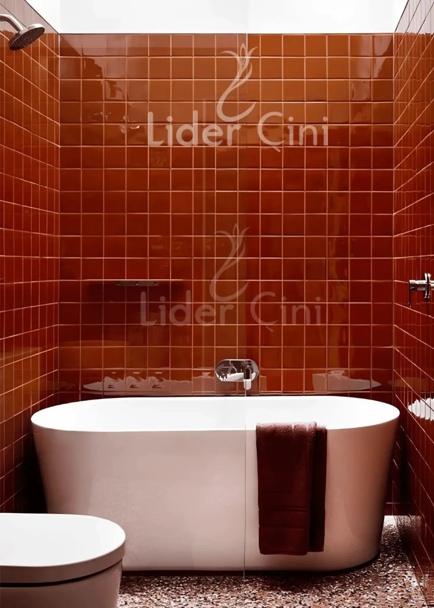 10x10 Seramik - 56 - 10x10 Açık Kahve Banyo Seramik