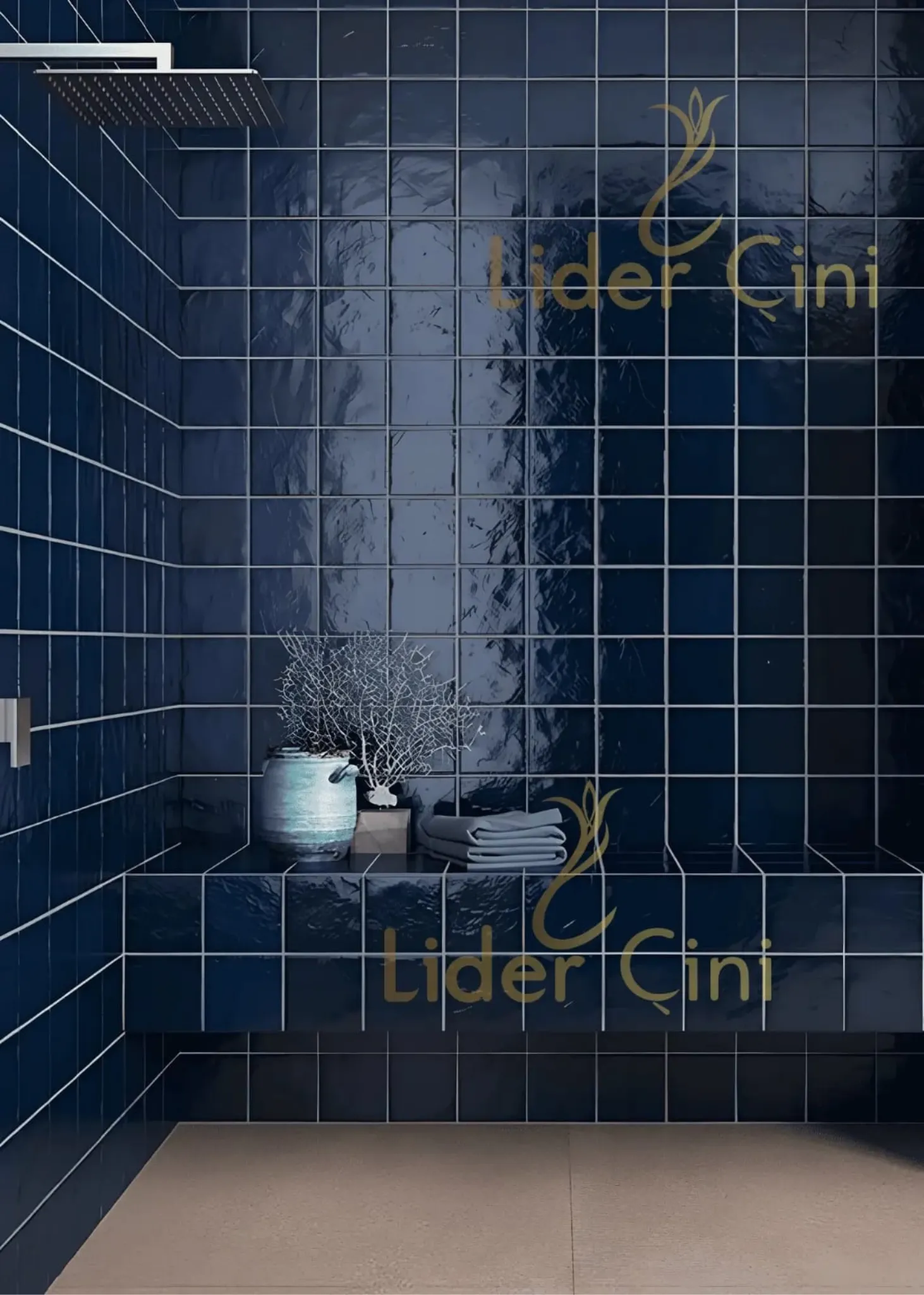 10x10 Seramik - 59 - Banyo Seramik Mavi 10x10