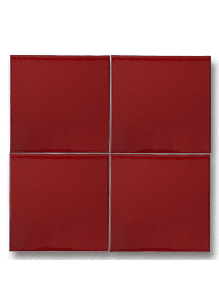 13x13 Kırmızı Seramik Karo Çini-3- Hamam Tasarımları, Yeşil Banyo Fayansları 