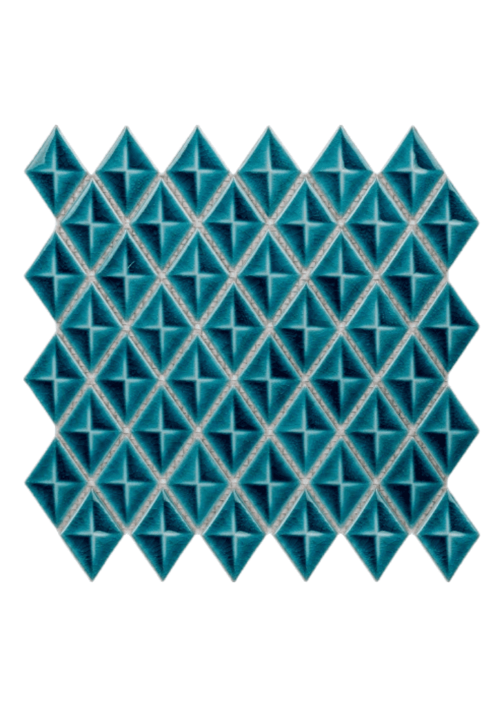 Fileli Baklava Dilimli Seramik Porselen turkuaz Efekti-21- Banyo Tasarımları, Hamam Çini Seramik