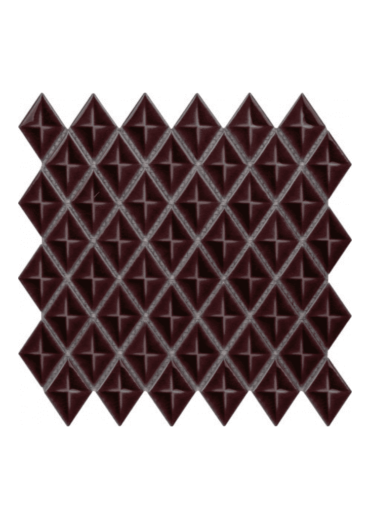 Fileli Baklava Dilimli Seramik Porselen Bordo-22- Banyo Tasarımları, Hamam Çini Seramik