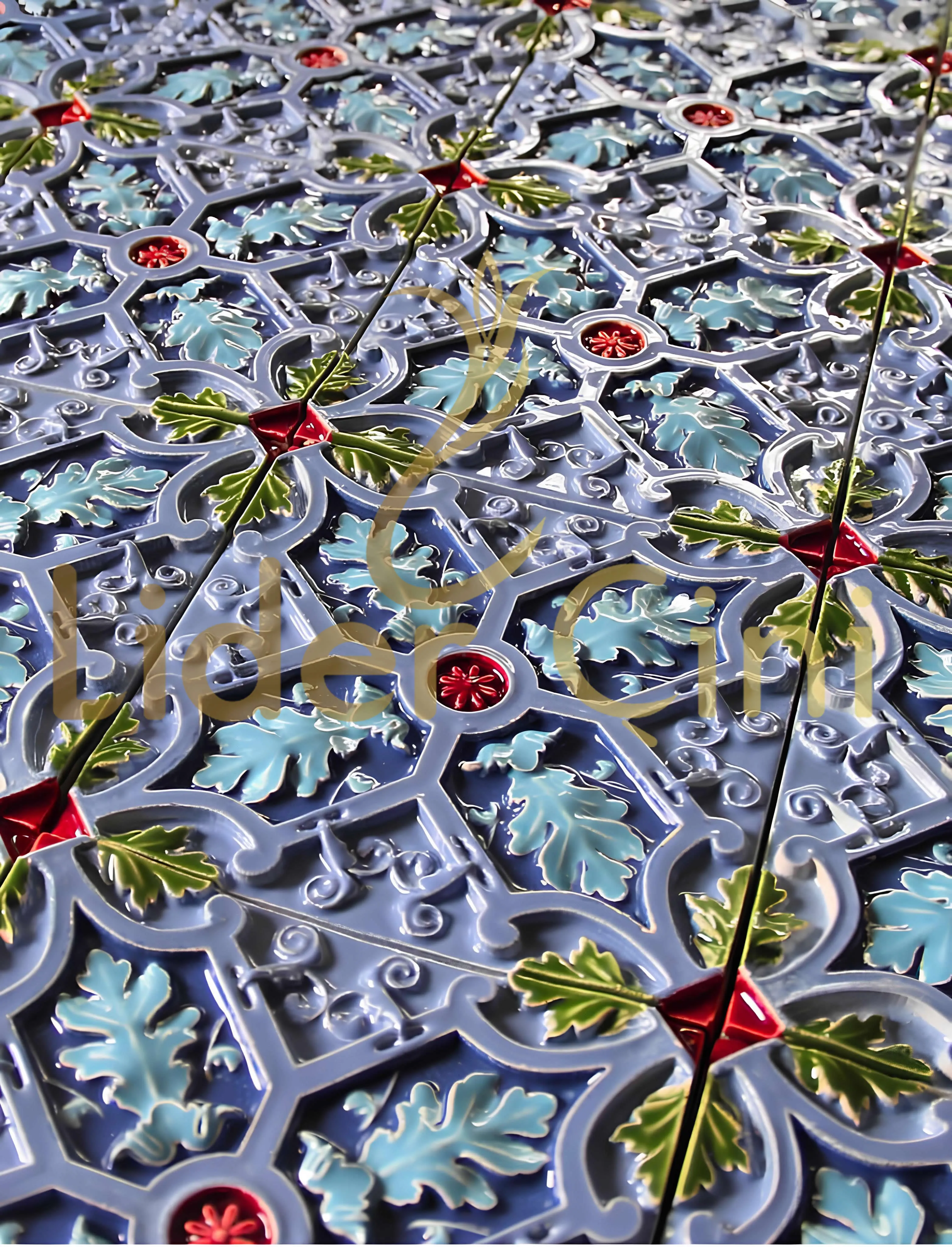 El Yapımı Seramik-60- İznik Çini Modelleri Rölyefli