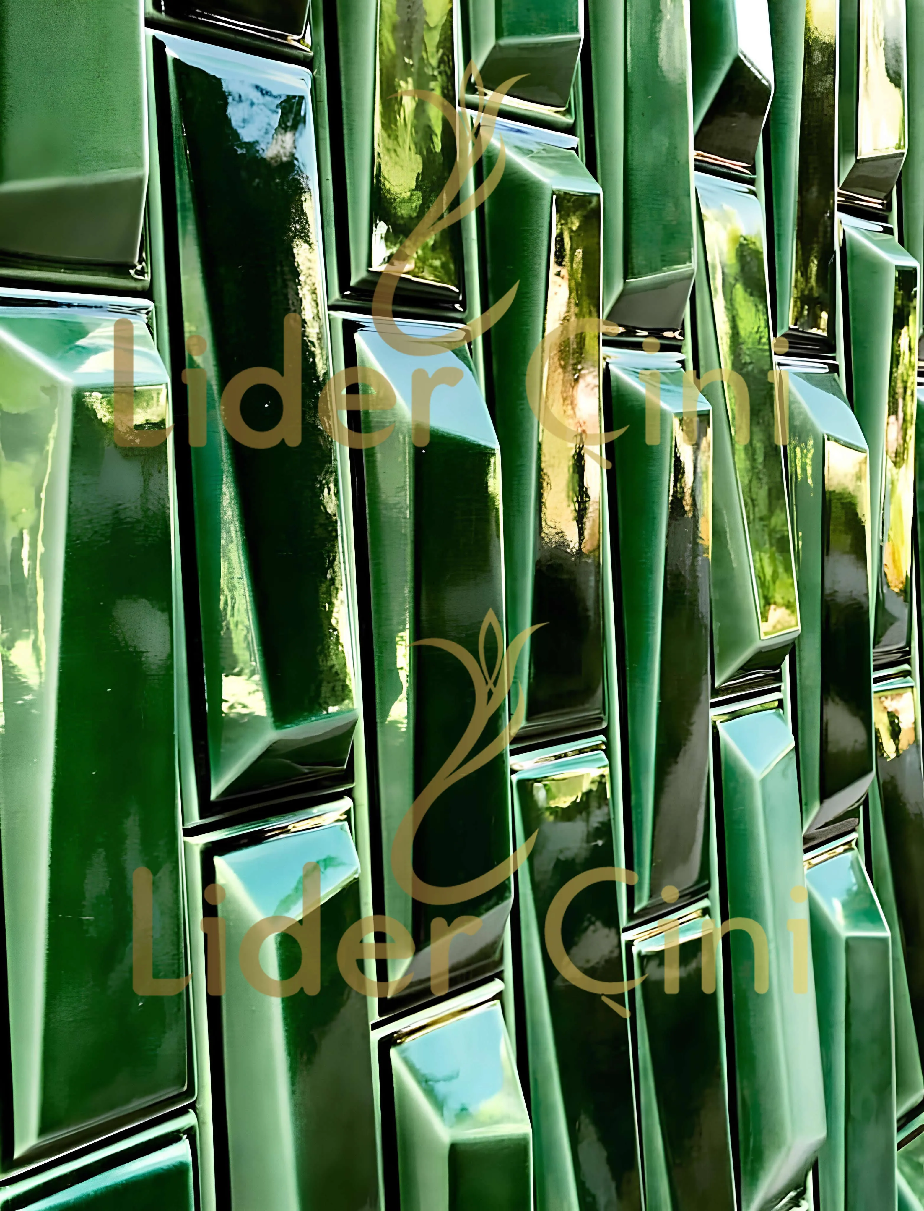 El Yapımı Seramik-61- Kütahya Çini Modelleri Zümrüt Yeşil