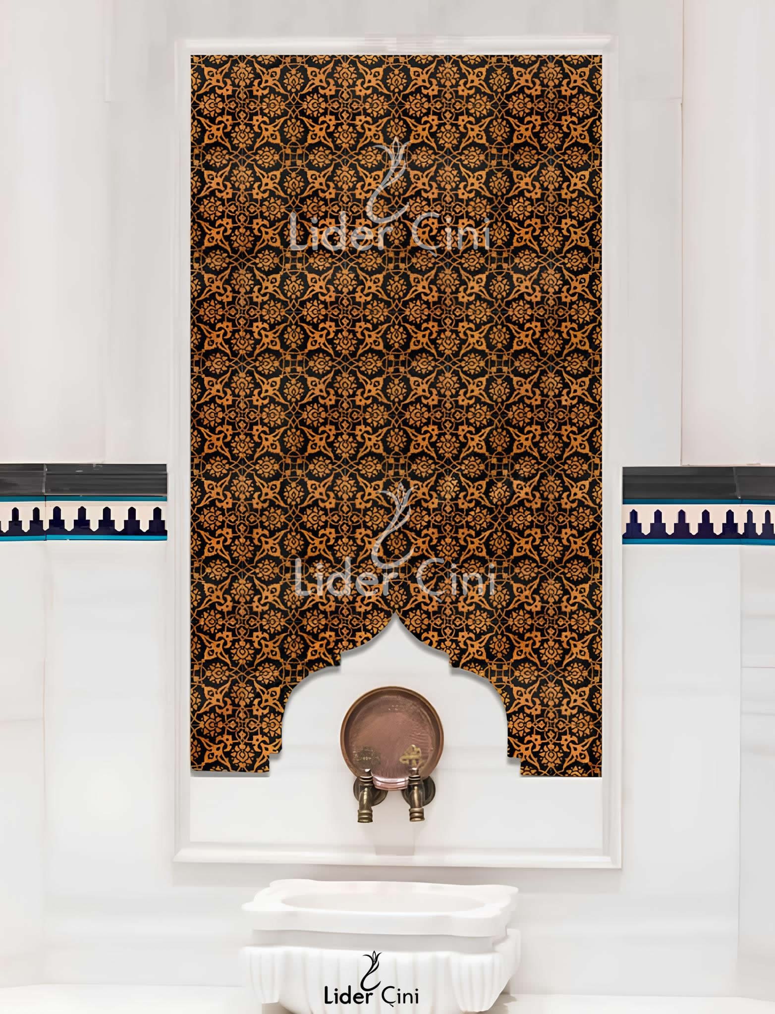 Hamam Çinileri-57, Lider Çini, 80x180  Hamam Çini, Bath Panels Tiles, Hamam Çini Seramik, Hamam Kurnası Çini Pano