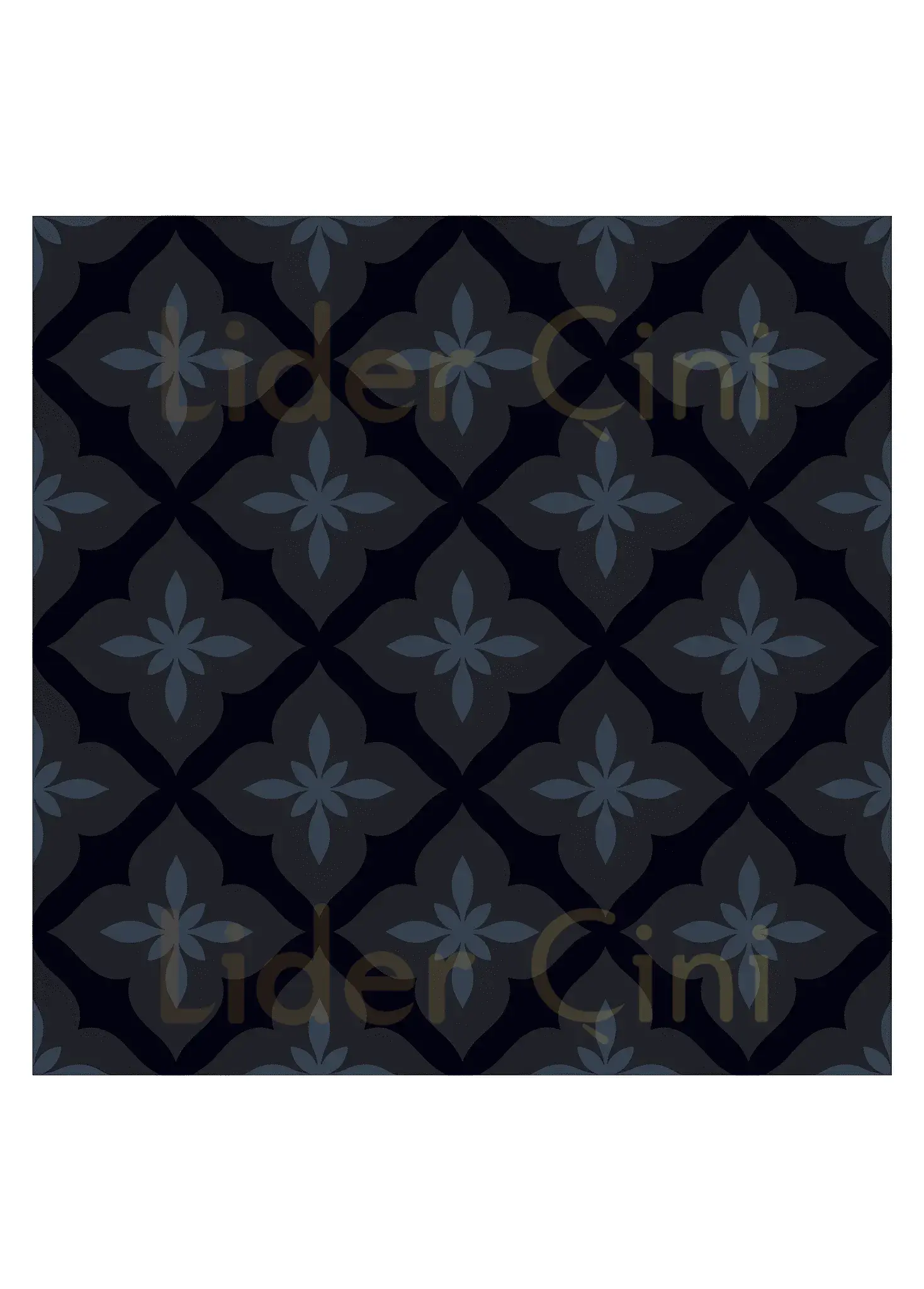 Desenli Yer Karoları-14, Çini Desenli Yer Karoları