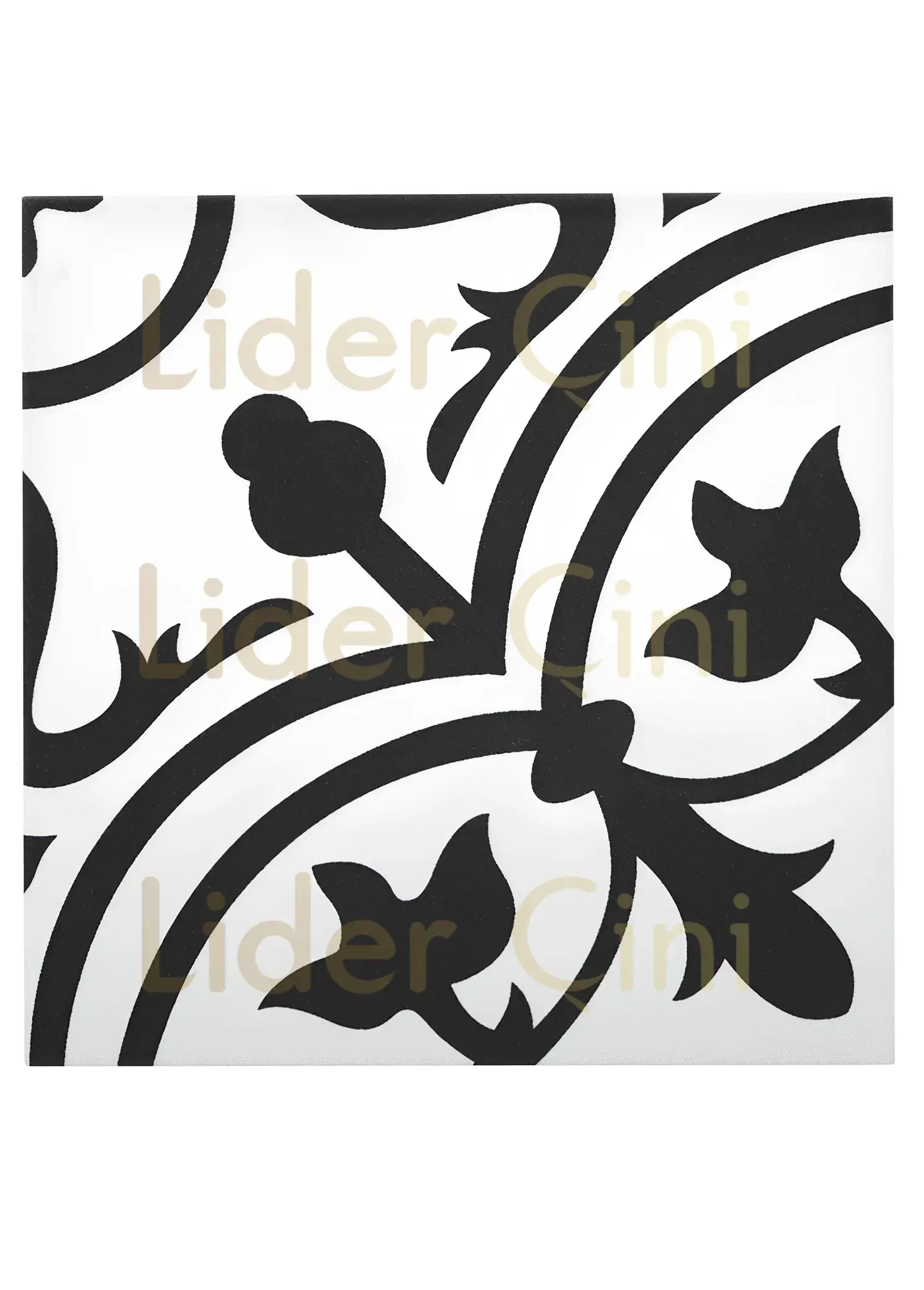 Desenli Yer Karoları-29, Çini Desen Yer Karosu