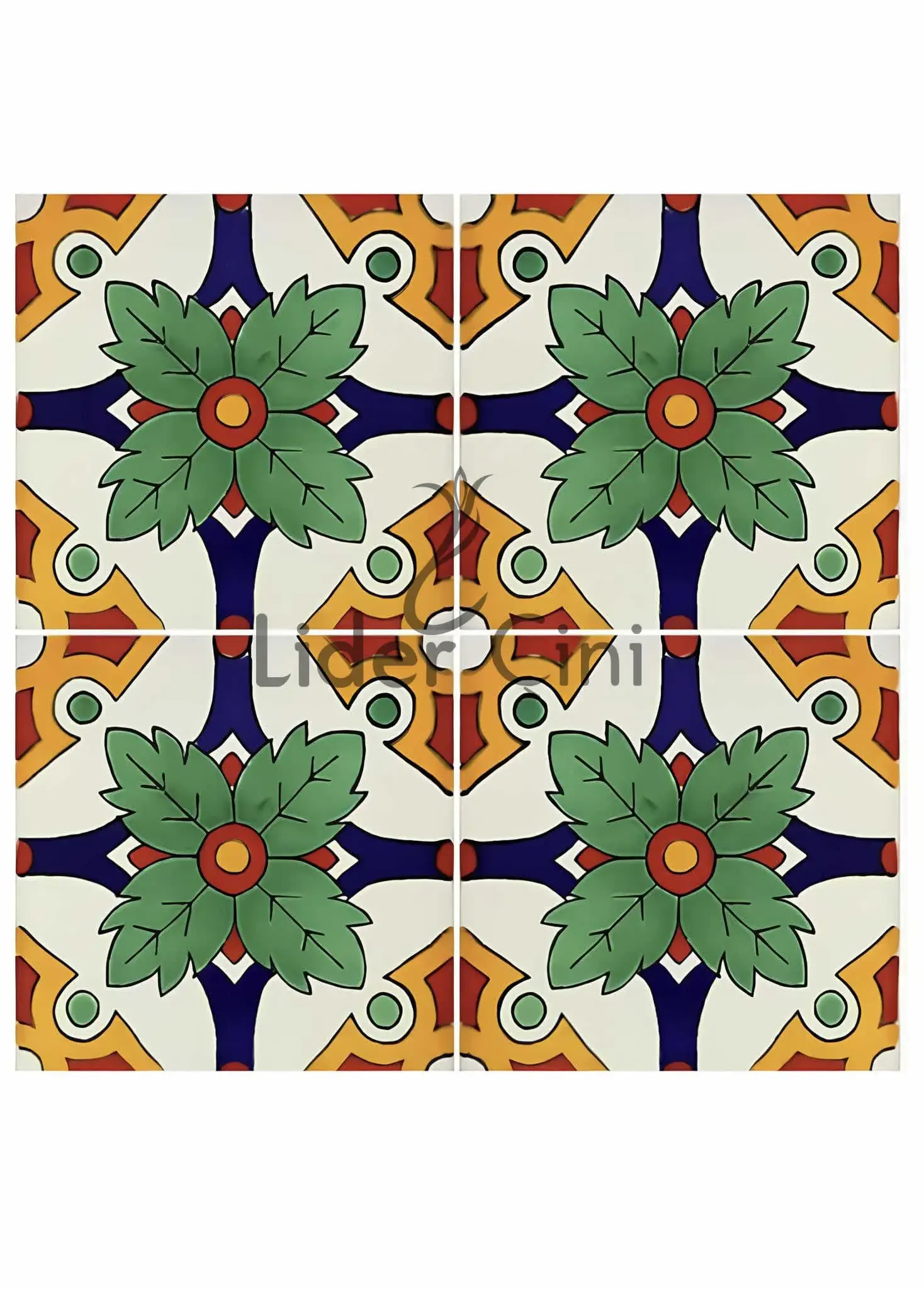 Desenli Yer Karoları-32, Çinili Yer Karoları