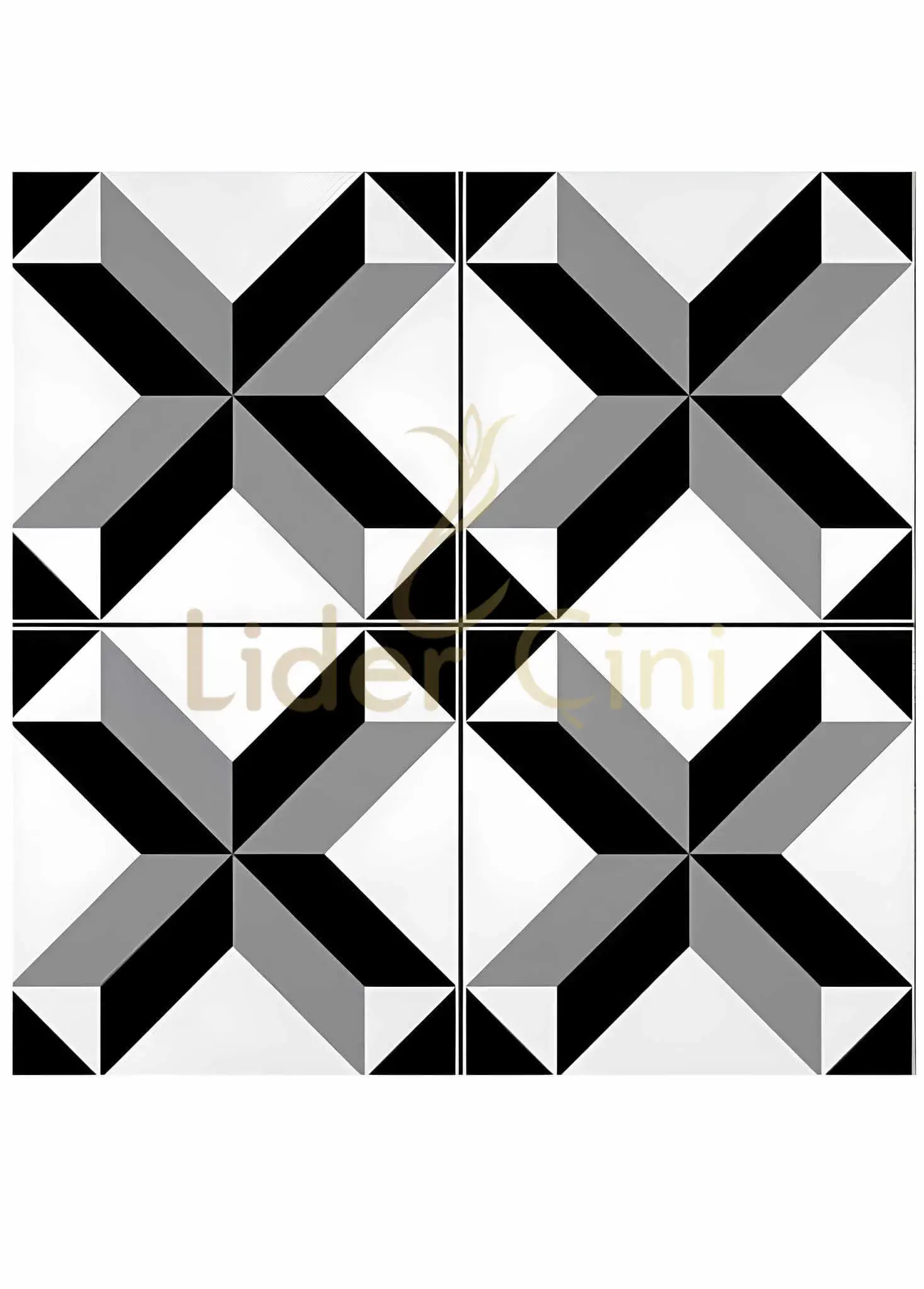 Desenli Yer Karoları-57, Çini Desenli Kafe Seramikleri