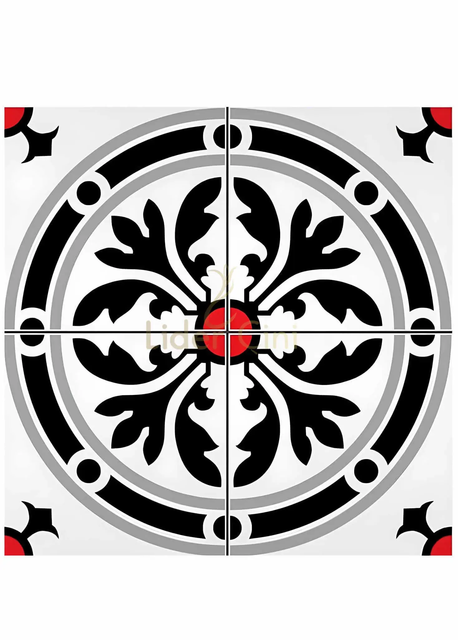 Desenli Yer Karoları-59, 20x20 Desenli Seramik