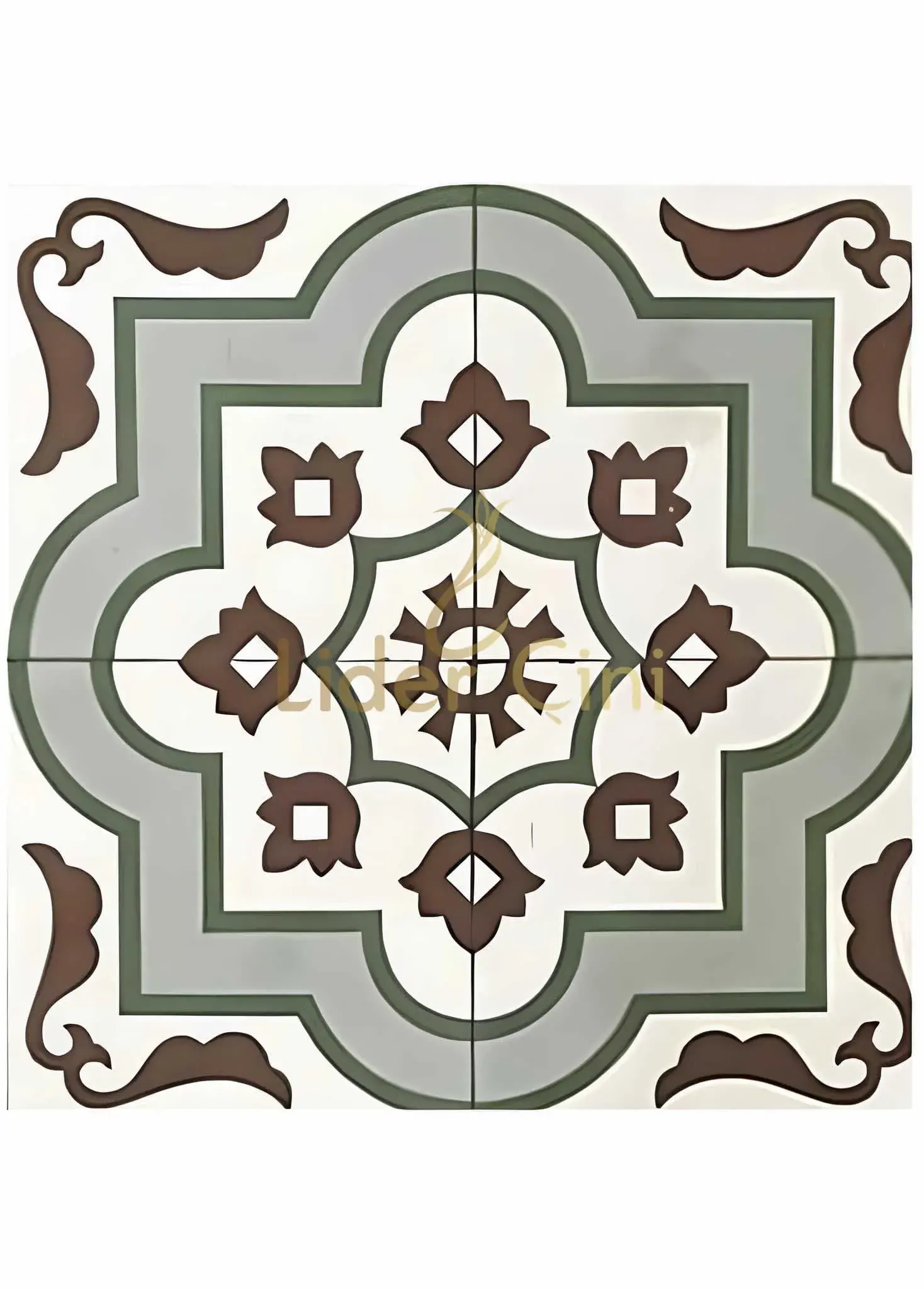 Desenli Yer Karoları-80, Çiçek Desenli Seramik Modelleri