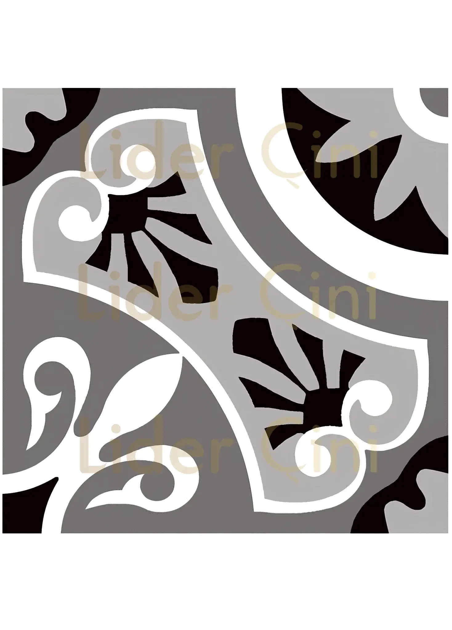 Desenli Yer Karoları-94, Kütahya Çini Yer Karosu